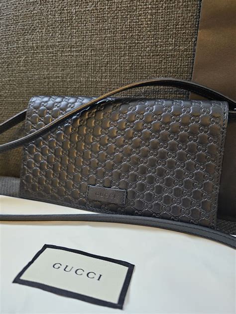 gucci wallet strap patent guccissima|Gucci micro guccissima men's wallet.